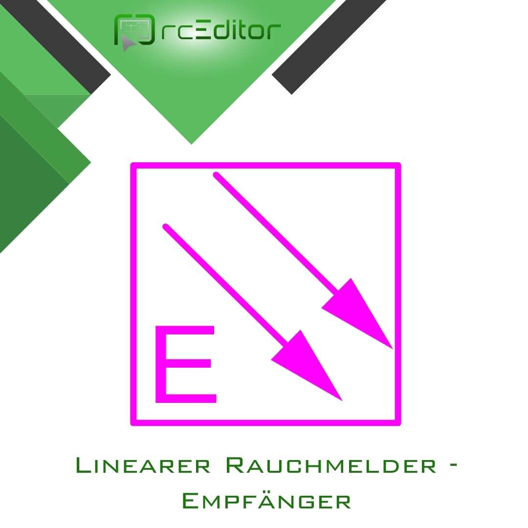 linearer Rauchmelder Empfänger schaltzeichen