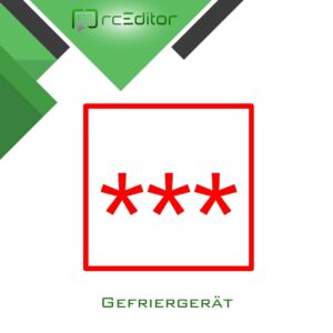 Gefriergerät Symbol, drei rote Sterne