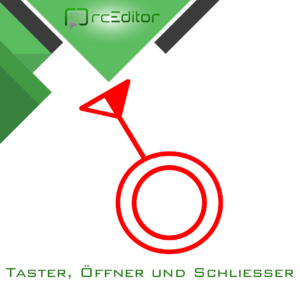 Taster, Öffner und Schliesser Symbol